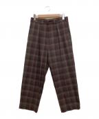 JOURNAL STANDARDジャーナルスタンダード）の古着「シームレッサタックイン1プリーツパンツ」｜ブラウン