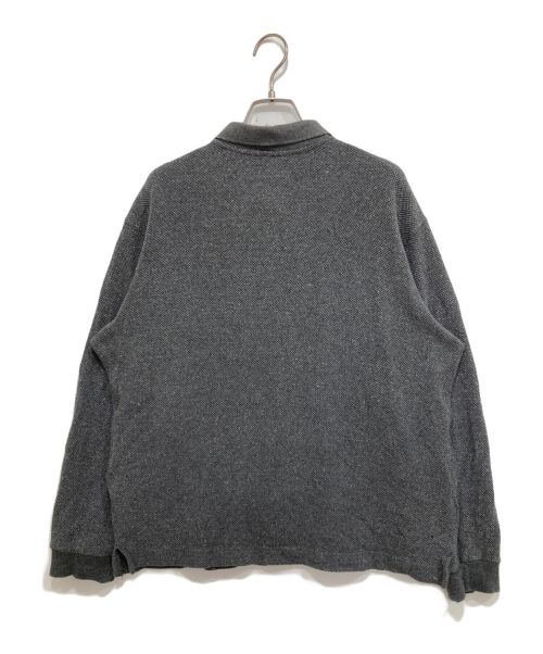 cornier（コルニエ）Cornier (コルニエ) SILK NEP HEAVY MOSS STITCH POLO SHIRTS グレー サイズ:Mの古着・服飾アイテム