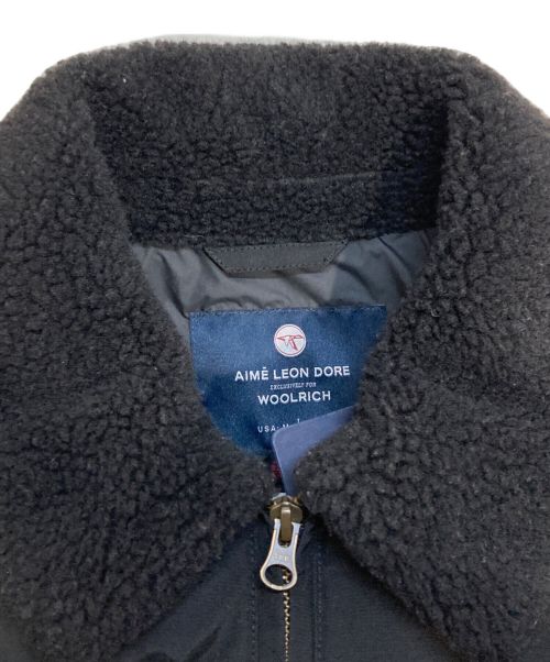 Aime Leon Dore（エメ レオン ドレ）Aime Leon Dore (エメ レオン ドレ) WOOLRICH (ウールリッチ) WOOLRICH QUILTED JACKET ブラック サイズ:USA Mの古着・服飾アイテム
