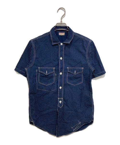 freewheelers（フリーホイーラーズ）FREEWHEELERS (フリーホイーラーズ) 半袖シャツ ネイビー サイズ:Lの古着・服飾アイテム
