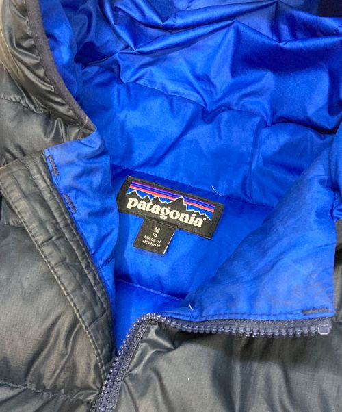 Patagonia（パタゴニア）Patagonia (パタゴニア) ボーイズハイロフトダウンセーターフーディー ネイビー サイズ:M/10の古着・服飾アイテム