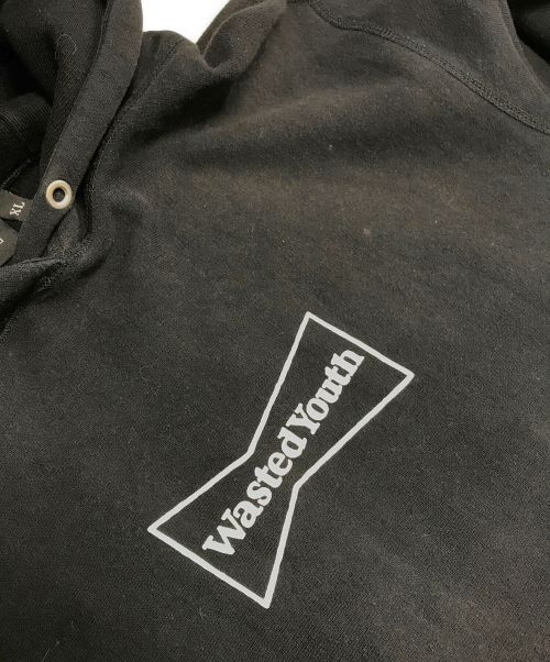 WASTED YOUTH（ウェイステッドユース）Wasted Youth (ウエステッド ユース) Don’t Bother Me Anymore hooded ブラック サイズ:XLの古着・服飾アイテム