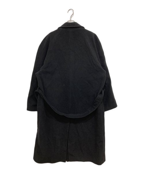 BASILE（バジーレ）BASILE (バジーレ) カシミヤベルテッドコート ブラック サイズ:XL(50)の古着・服飾アイテム
