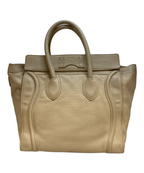 CELINE（セリーヌ）CELINE (セリーヌ) ラゲージミニハンドバッグ ベージュの古着・服飾アイテム