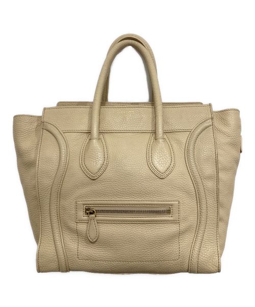 CELINE（セリーヌ）CELINE (セリーヌ) ラゲージミニハンドバッグ ベージュの古着・服飾アイテム