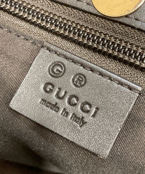 GUCCI（グッチ）GUCCI (グッチ) キャンバストートバッグ ブラウン×ベージュの古着・服飾アイテム