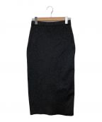 Spick and Spanスピックアンドスパン）の古着「タイトラメスカート」｜ブラック