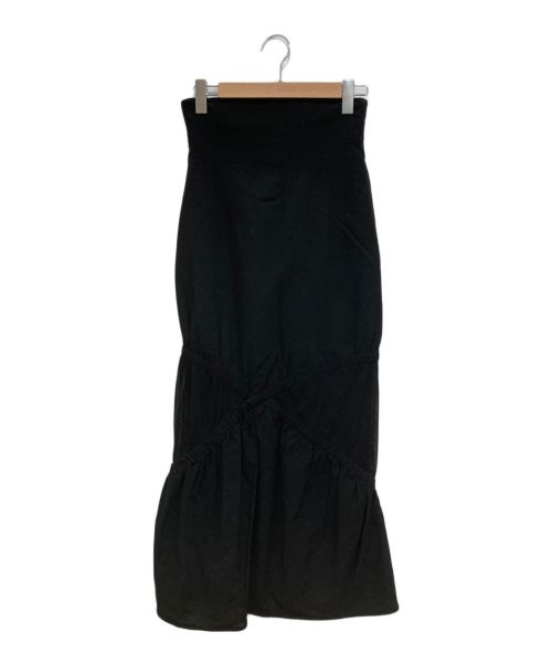 UNITED TOKYO（ユナイテッドトーキョー）UNITED TOKYO (ユナイテッドトーキョー) シャーリングスカート BY YOHEI OHNO ブラック サイズ:Mの古着・服飾アイテム