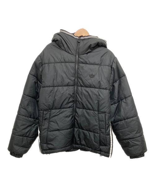 adidas Originals（アディダスオリジナル）adidas Originals (アディダスオリジナル) Padded Hooded Puffer Jacket ブラック サイズ:2XLの古着・服飾アイテム