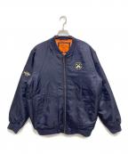 Hard Rock cafeハードロックカフェ）の古着「ナイロンブルゾン」｜ネイビー