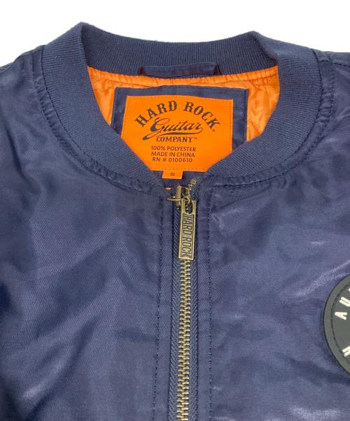 Hard Rock cafe（ハードロックカフェ）Hard Rock cafe (ハードロックカフェ) ナイロンブルゾン ネイビー サイズ:Sの古着・服飾アイテム