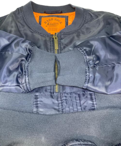 Hard Rock cafe（ハードロックカフェ）Hard Rock cafe (ハードロックカフェ) ナイロンブルゾン ネイビー サイズ:Sの古着・服飾アイテム