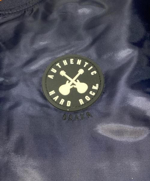 Hard Rock cafe（ハードロックカフェ）Hard Rock cafe (ハードロックカフェ) ナイロンブルゾン ネイビー サイズ:Sの古着・服飾アイテム