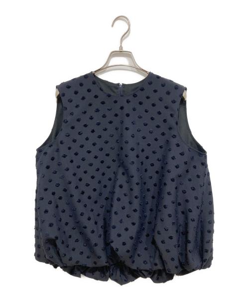 #Newans（ハッシュニュアンス）#Newans (ハッシュニュアンス) ノースリーブブラウス ネイビー サイズ:S 未使用品の古着・服飾アイテム