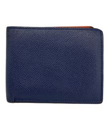 KOLOR（カラー）の古着「kolor Bicolor Wallet」｜ネイビー×オレンジ