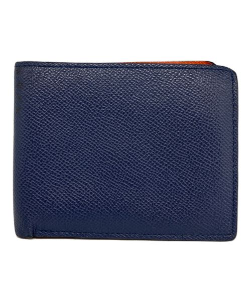 KOLOR（カラー）KOLOR (カラー) kolor Bicolor Wallet ネイビー×オレンジの古着・服飾アイテム