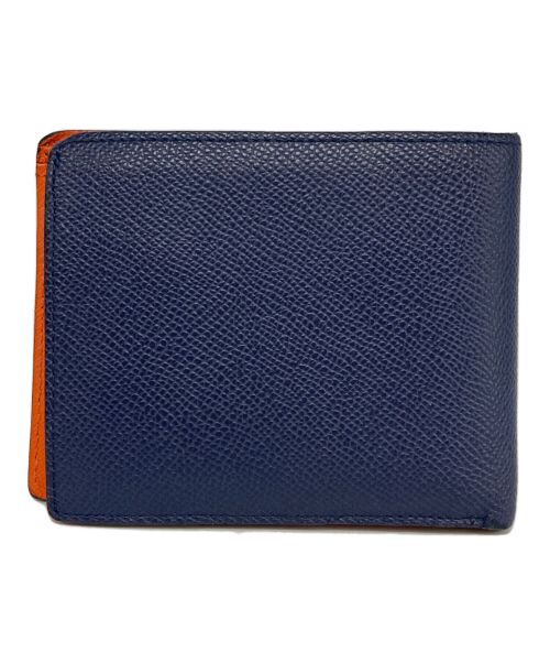 KOLOR（カラー）KOLOR (カラー) kolor Bicolor Wallet ネイビー×オレンジの古着・服飾アイテム