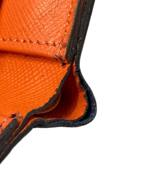 KOLOR（カラー）KOLOR (カラー) kolor Bicolor Wallet ネイビー×オレンジの古着・服飾アイテム