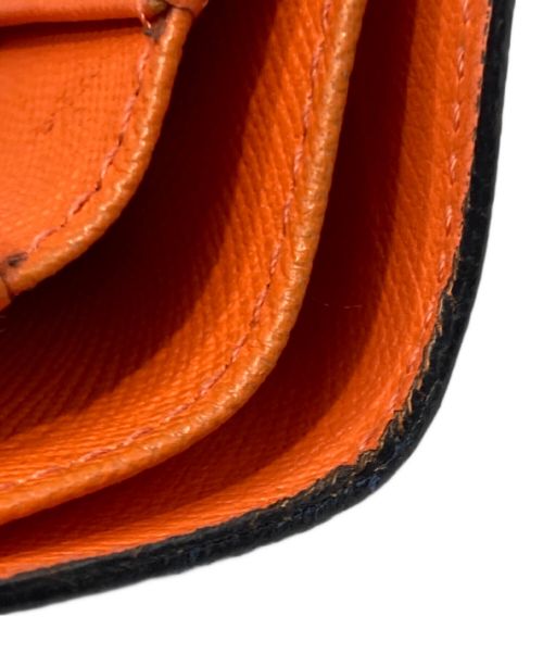 KOLOR（カラー）KOLOR (カラー) kolor Bicolor Wallet ネイビー×オレンジの古着・服飾アイテム