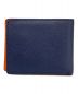 KOLOR (カラー) kolor Bicolor Wallet ネイビー×オレンジ：6000円