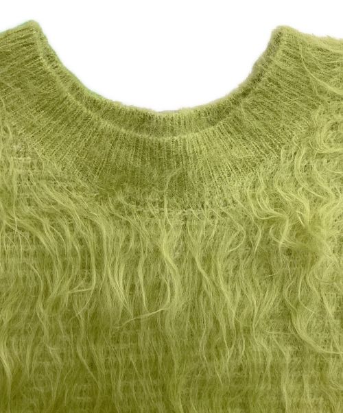 MAISON SPECIAL（メゾンスペシャル）MAISON SPECIAL (メゾンスペシャル) Shaggy Short Length Knitwear グリーン サイズ:Freeの古着・服飾アイテム