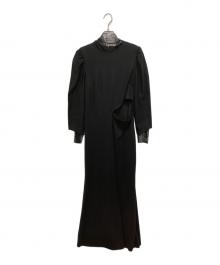 Ameri（アメリ）の古着「HOLE SPANGLE LACE DRESS」｜ブラック