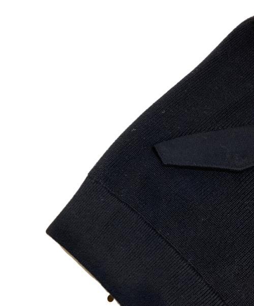 β MEN（ベータメン）β MEN (ベータメン) ハイブリッドニットブルゾン ブラック サイズ:Mの古着・服飾アイテム