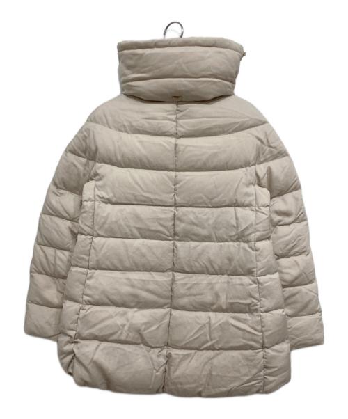 HERNO（ヘルノ）HERNO (ヘルノ) スタンドカラーダウンジャケット ベージュ×アイボリー サイズ:L(42)の古着・服飾アイテム