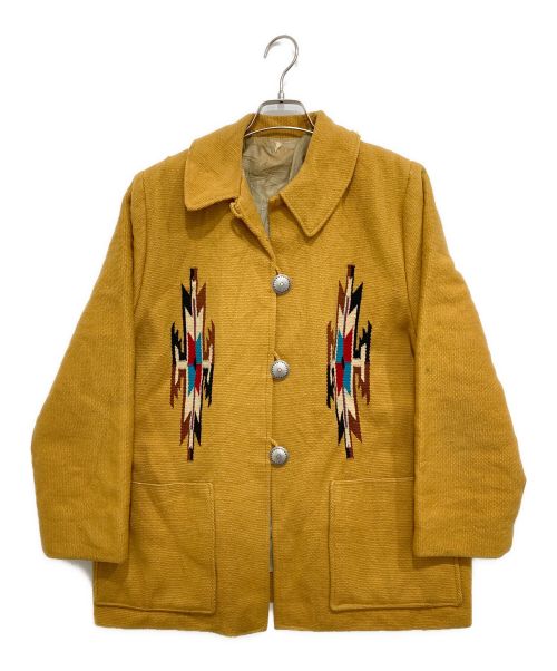 VINTAGE（ヴィンテージ）VINTAGE (ヴィンテージ) ヴィンテージチマヨジャケット マスタード サイズ:SM相当の古着・服飾アイテム