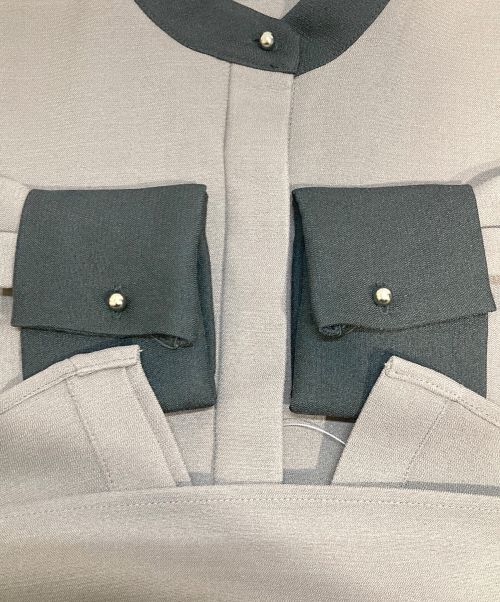 SHIPS any（シップスエニィ）SHIPS any (シップスエニィ) ダブルクロスAラインシャツワンピース ブラウン サイズ:Free 未使用品の古着・服飾アイテム