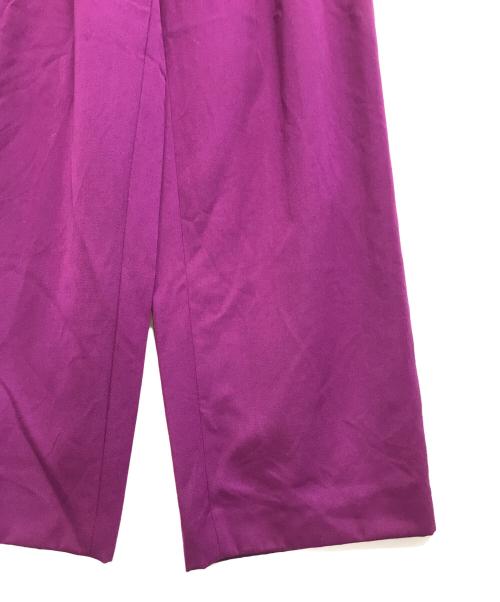 GIANNI VERSACE（ジャンニ・ヴェルサーチ）GIANNI VERSACE (ジャンニ・ヴェルサーチ) ギャバタックパンツ パープル サイズ:38の古着・服飾アイテム