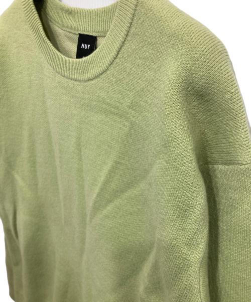 HUF（ハフ）HUF (ハフ) MODAL SWEATER 黄緑 サイズ:Mの古着・服飾アイテム