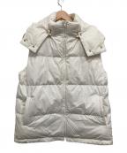 UNTITLEDアンタイトル）の古着「フード付きダウンベスト」｜ホワイト