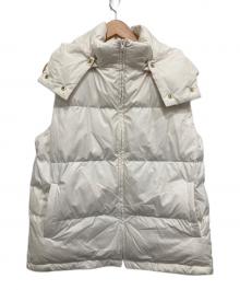 UNTITLED（アンタイトル）の古着「フード付きダウンベスト」｜ホワイト