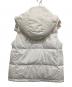 UNTITLED (アンタイトル) フード付きダウンベスト ホワイト サイズ:2LT：5000円