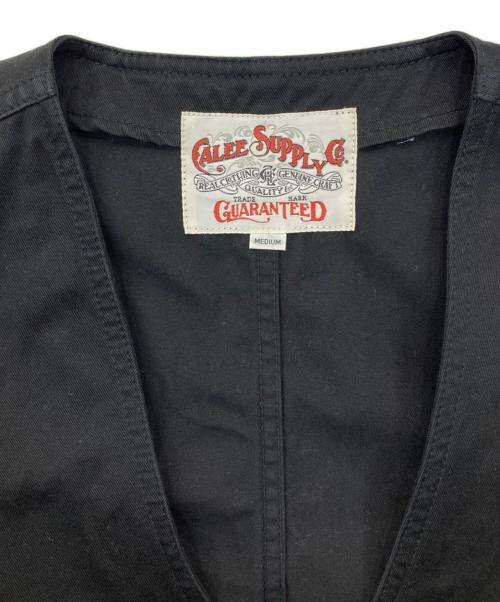 CALEE（キャリー）CALEE (キャリー) ワークベスト ブラック サイズ:Mの古着・服飾アイテム