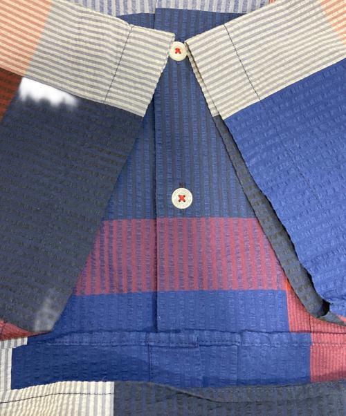 BLACK LABEL CRESTBRIDGE（ブラックレーベル クレストブリッジ）BLACK LABEL CRESTBRIDGE (ブラックレーベル クレストブリッジ) シアサッカーシャツ ブルー サイズ:XLの古着・服飾アイテム