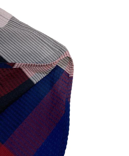 BLACK LABEL CRESTBRIDGE（ブラックレーベル クレストブリッジ）BLACK LABEL CRESTBRIDGE (ブラックレーベル クレストブリッジ) シアサッカーシャツ ブルー サイズ:XLの古着・服飾アイテム