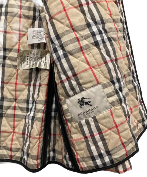 BURBERRY LONDON（バーバリーロンドン）BURBERRY LONDON (バーバリーロンドン) 裏地ノバチェックキルティングジャケット ブラック サイズ:不明の古着・服飾アイテム