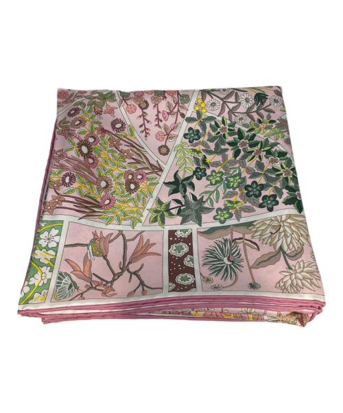 HERMES（エルメス）HERMES (エルメス) カレ90 Fleurs de Giverny ライトピンク/ピンク サイズ:89×89の古着・服飾アイテム