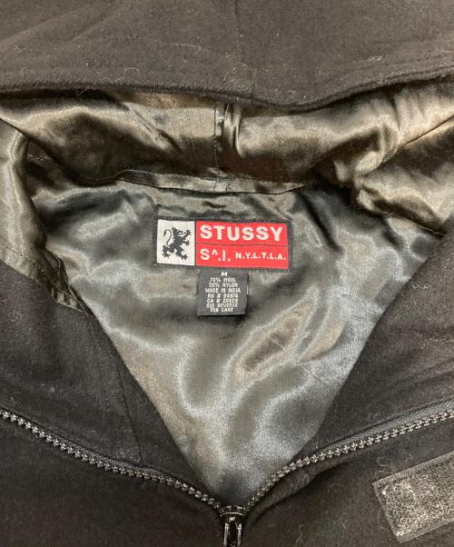 stussy（ステューシー）stussy (ステューシー) ウールナイロンフーデッドコート ブラック サイズ:Mの古着・服飾アイテム