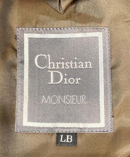 Christian Dior MONSIEUR（クリスチャンディオールムッシュ）Christian Dior MONSIEUR (クリスチャンディオールムッシュ) ウールテーラードジャケット ブラウン サイズ:LBの古着・服飾アイテム