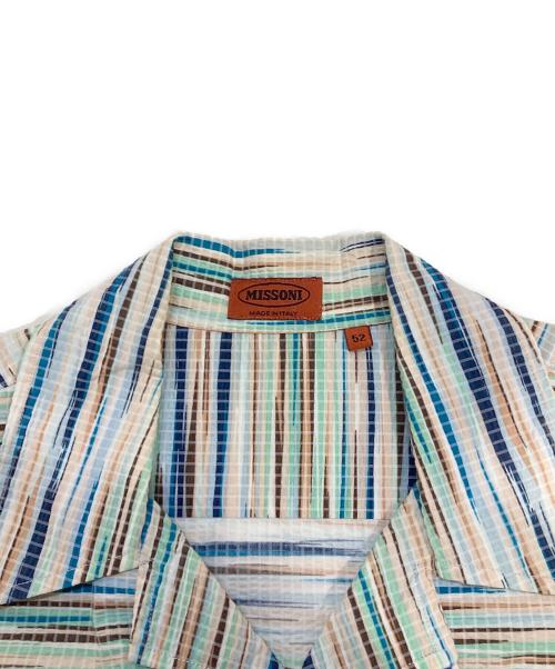 missoni（ミッソーニ）missoni (ミッソーニ) オープンカラーシャツ マルチカラー サイズ:52(LL)の古着・服飾アイテム