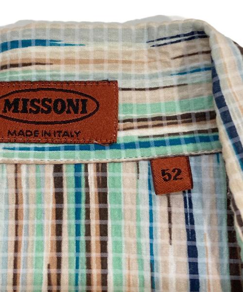 missoni（ミッソーニ）missoni (ミッソーニ) オープンカラーシャツ マルチカラー サイズ:52(LL)の古着・服飾アイテム