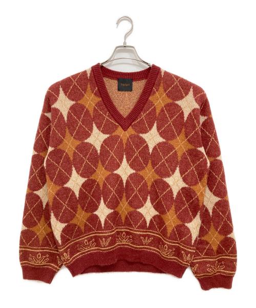 taiga igari（タイガイガリ）Taiga Igari (タイガイガリ) モヘアニット ブラウン サイズ:Lの古着・服飾アイテム