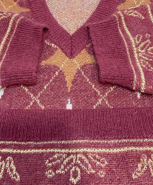 taiga igari（タイガイガリ）Taiga Igari (タイガイガリ) モヘアニット ブラウン サイズ:Lの古着・服飾アイテム