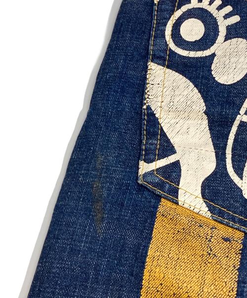 EVISU PARIS（エヴィス パリス）EVISU PARIS (エヴィス パリス) ピカソペイントデニムパンツ インディゴ サイズ:81cm (W32)の古着・服飾アイテム