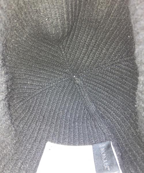 MONCLER（モンクレール）MONCLER (モンクレール) ロゴニットキャップ ブラックの古着・服飾アイテム