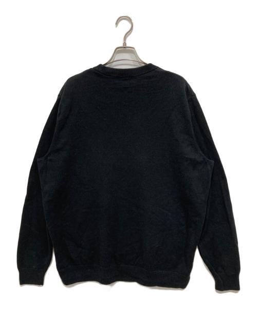 FRED PERRY（フレッドペリー）FRED PERRY (フレッドペリー) コットンウールニット ブラック サイズ:XXLの古着・服飾アイテム