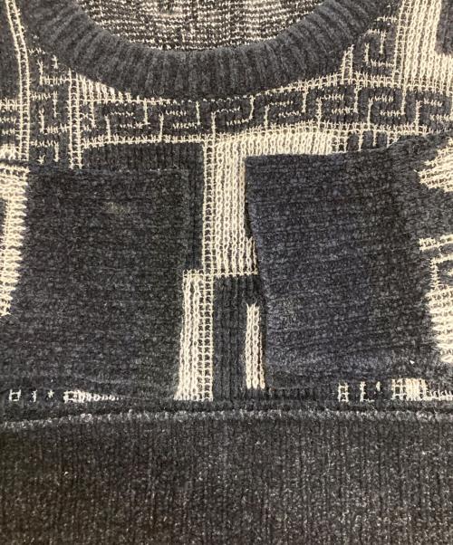 VERSACE CLASSIC（ヴェルサーチクラシック）VERSACE CLASSIC (ヴェルサーチクラシック) V2ロゴウールニット ブラック サイズ:XXL相当の古着・服飾アイテム